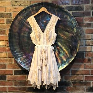 Free People Side Cut Flutter Dress